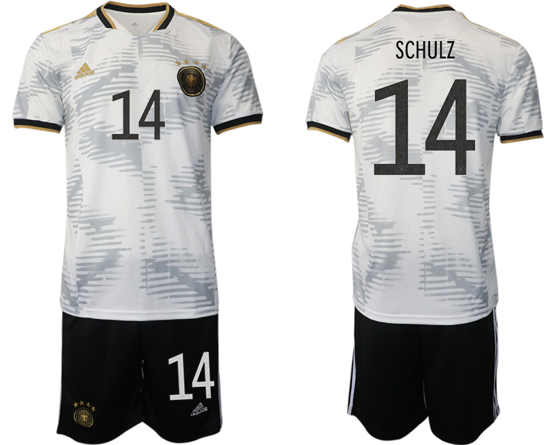 Men 2022 World Cup National Team Germany home white 14 Soccer Jersey